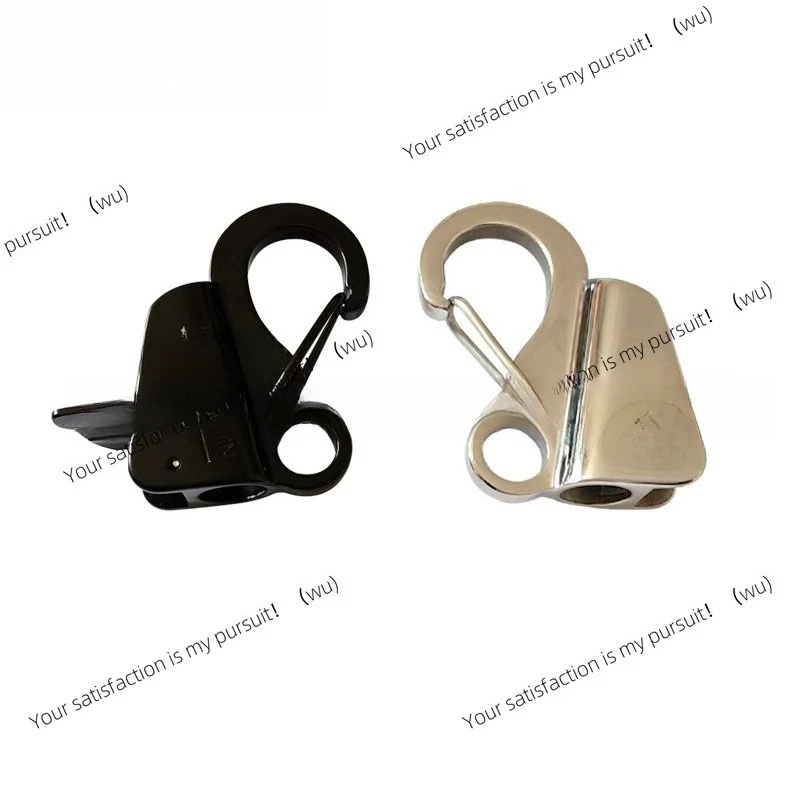 

316 stainless steel black boat anchor hook custom, yacht rope hook, fender adjustment sliding rope hook