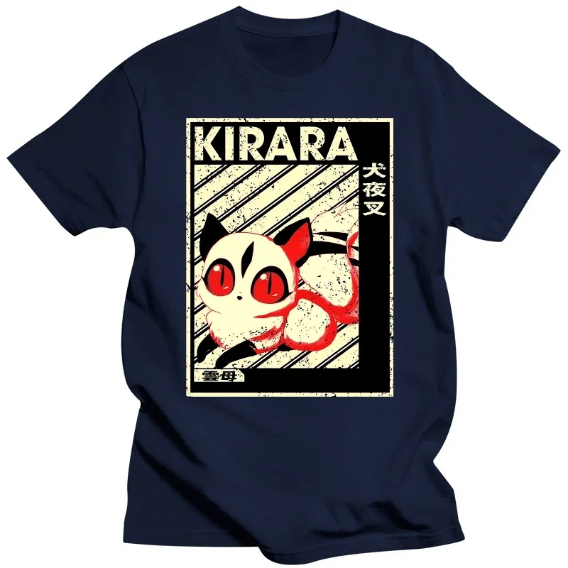 Tops & Tees For Men Kawaii Funky Inuyasha Classic Art Kirara Fantasy Printed On Top T-Shirts Premium Cotton harajuku clothing