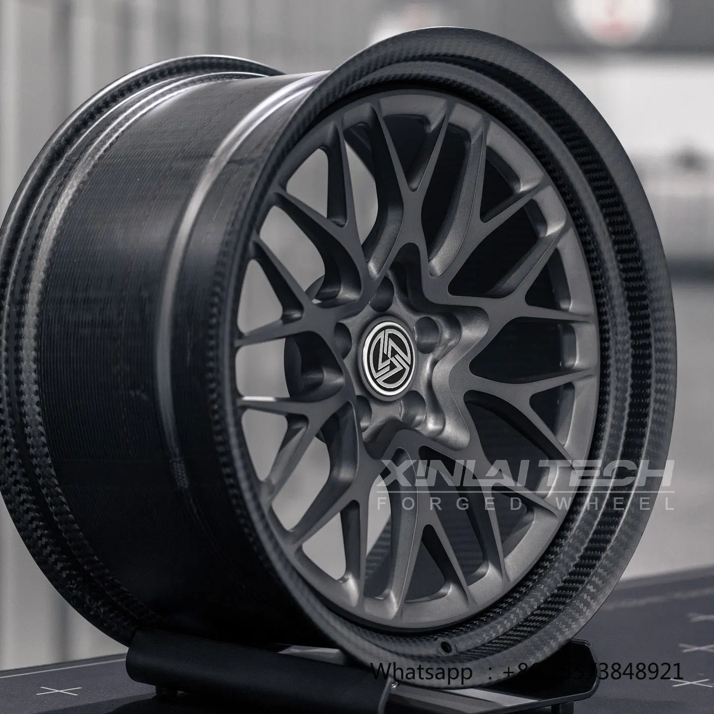 Custom Forged Carbon Fiber 2-piece Wheels 18 -24 Inch 5x120 5x114.3 5x112 Alloy Rim Concave Deep Dish Luxury Car Wheels
