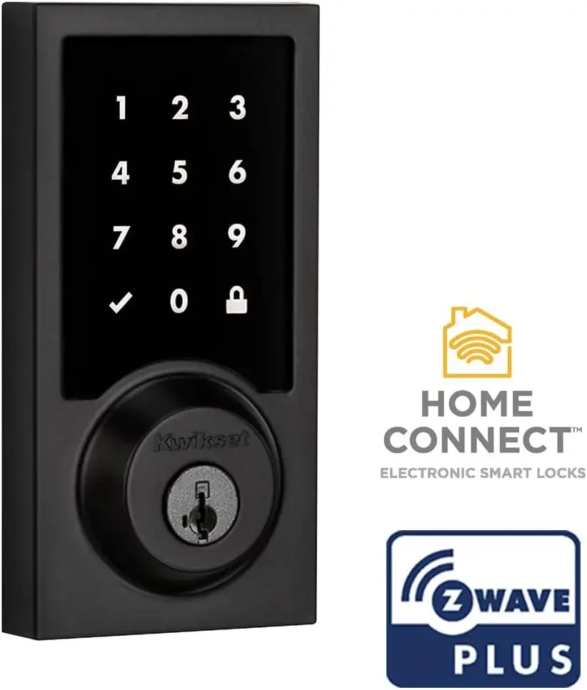 SmartCode 916 Z-Wave Smart Lock, Keyless Entry Ring Compatible Door Lock, Touchscreen Electronic Deadbolt