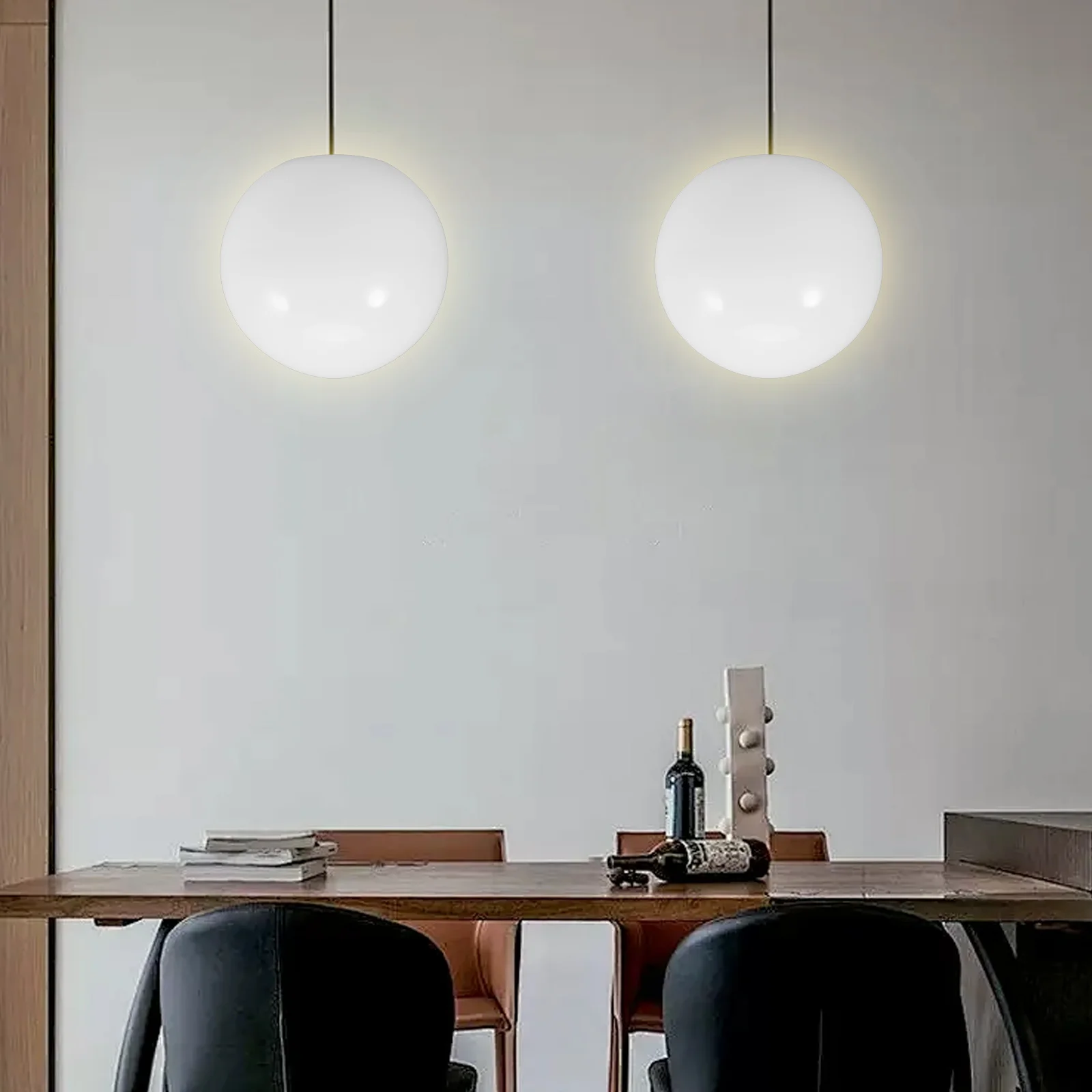 

Milky White Round Glass Lampshade Replacement E27 Flat Mouth Design for Pendant Table Floor Wall Sconce Street Light Fixture