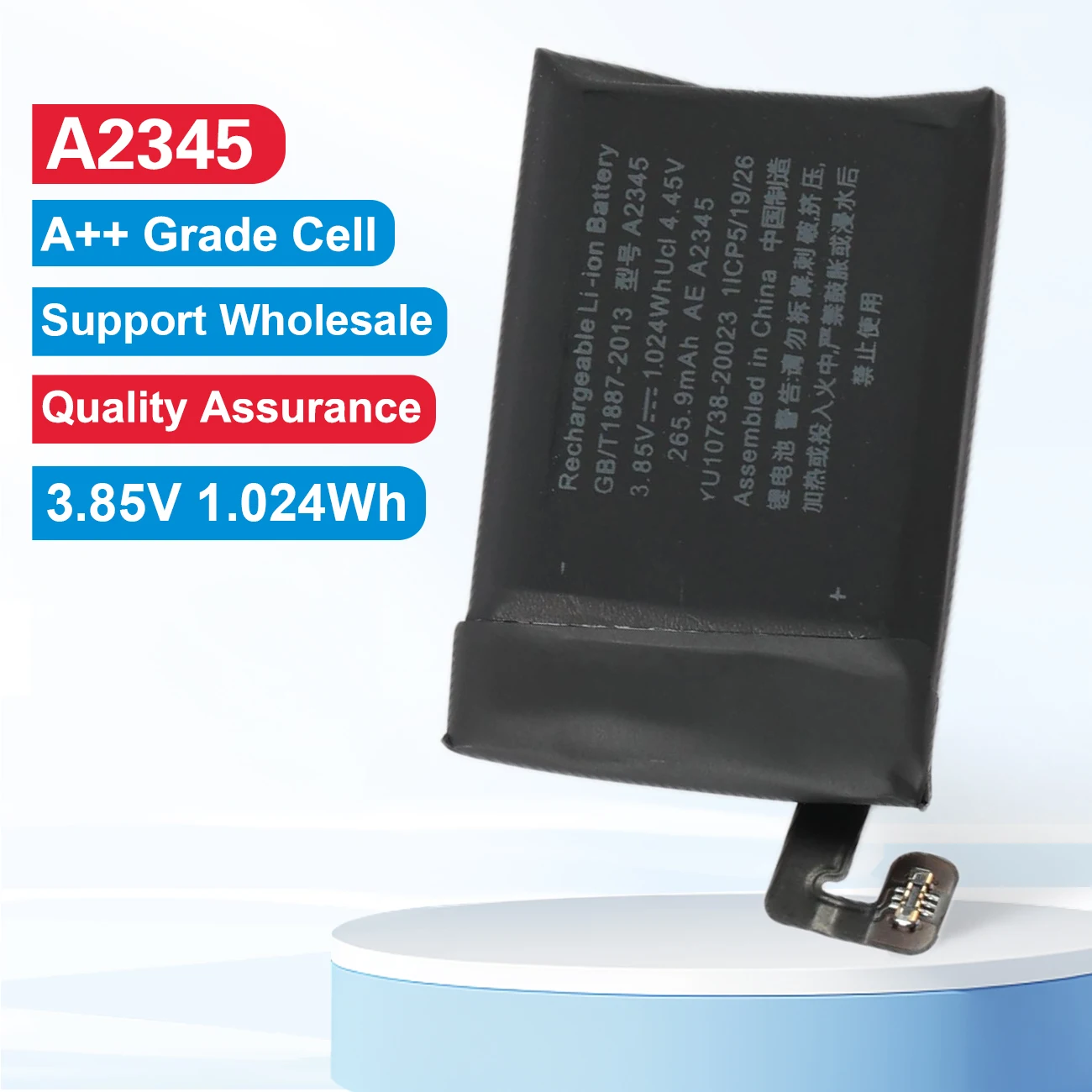 A2345 Rechargeable Li-ion Battery For Apple Watch Series 6 40mm 3.85V 265.9mAh/1.024Wh