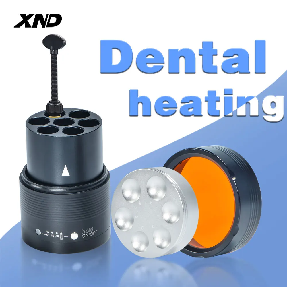 XND Multifunctional Dental Composite Resin Heater Composed Dentist Material Warmer Equipment with Heating Tray 7 Warming Slots