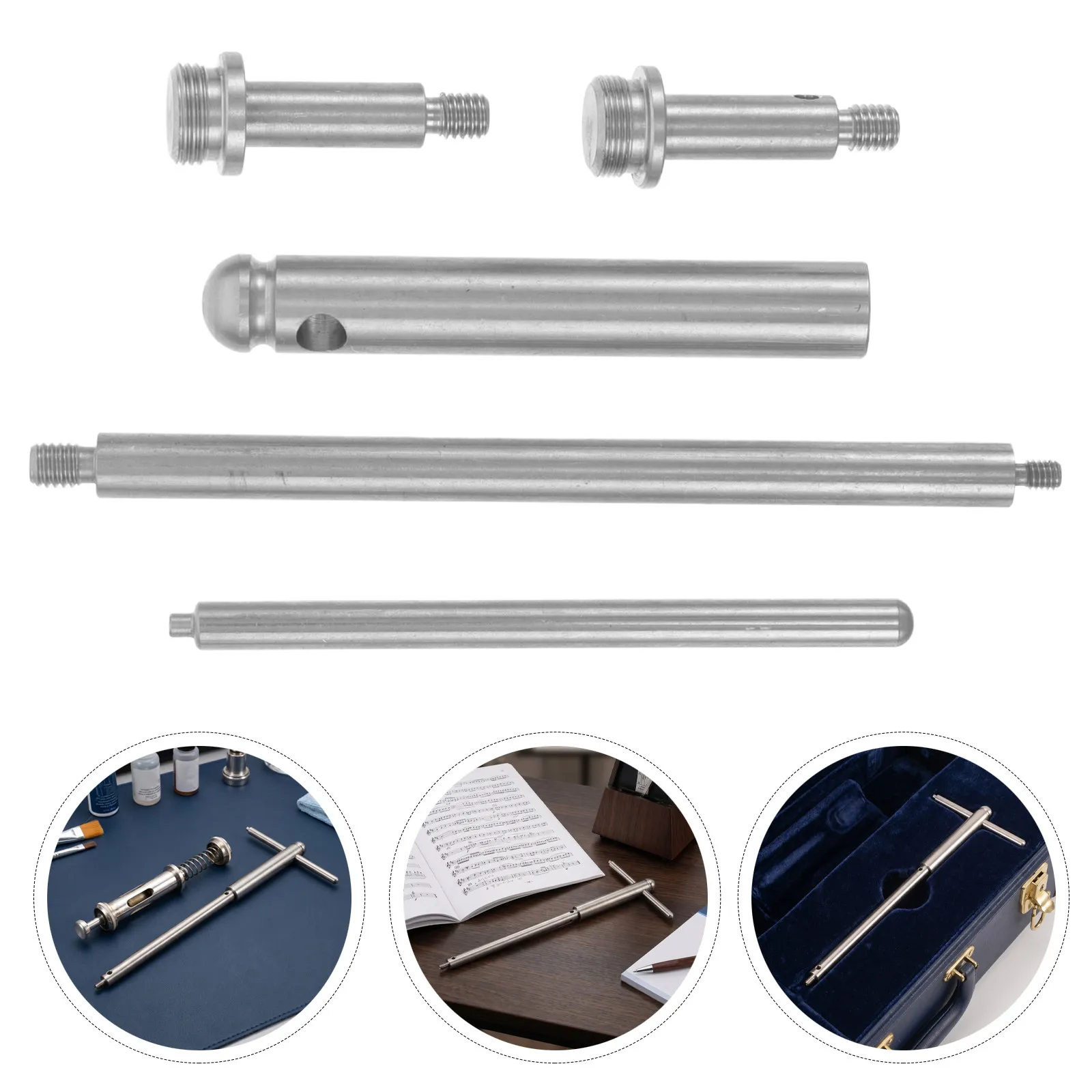 Brass Trumpet Valve Stem Connector Replacement Rod – Universal Steel Mandrel for Wind Instrument Repair Kit