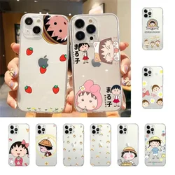 Cartoon Chibi Maruko Chan Phone Case For Iphone 7 8 Plus X Xr Xs 11 12 13 15 Mini Mobile Iphones 14 Pro Max Case