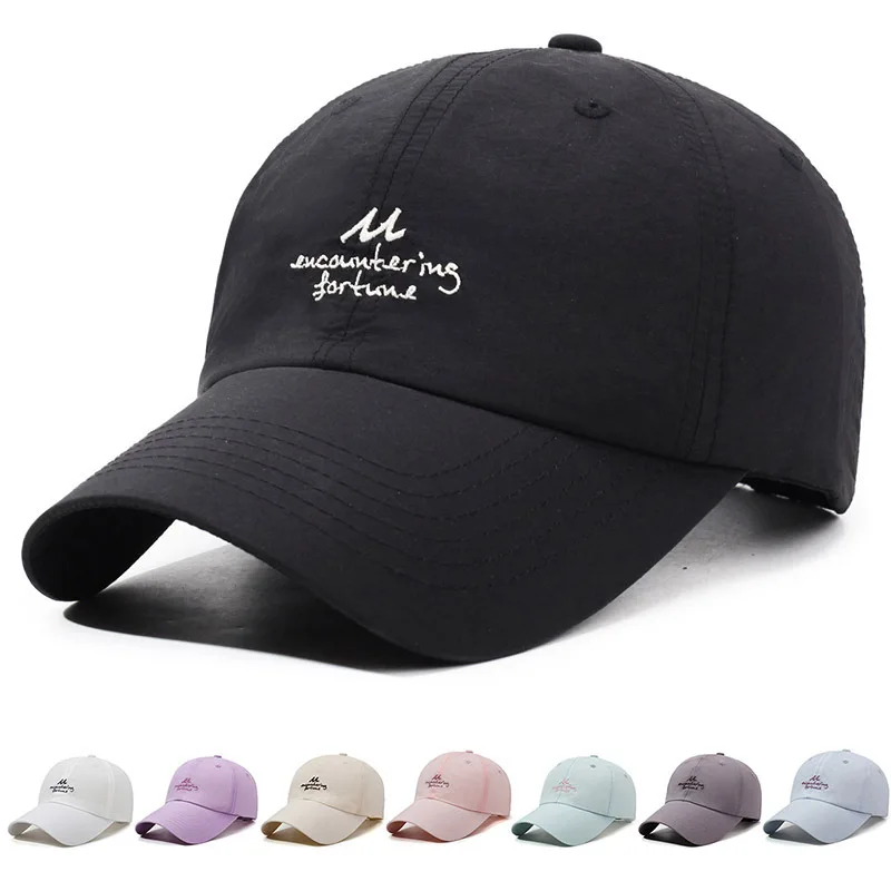 

Summer Quick Dry Outdoor Vior Running Sport Breathable Hat Embroidered Sun Protection Baeball Cap