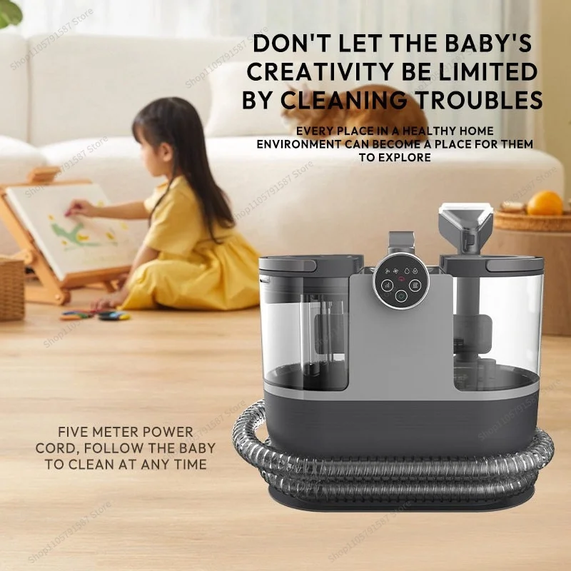 For Small Sofa Fabric Spray Suction Oil Household Carpet Curtain Mattress Cleaning High Temperature Steam Cleaner