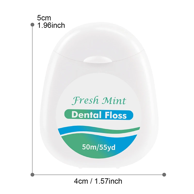 6/3/1 Pcs White Box Mint Dental Floss Roll Cleaning Oral Tools Dental Floss Stick Adult Home Set Cleaning Interdental Brush