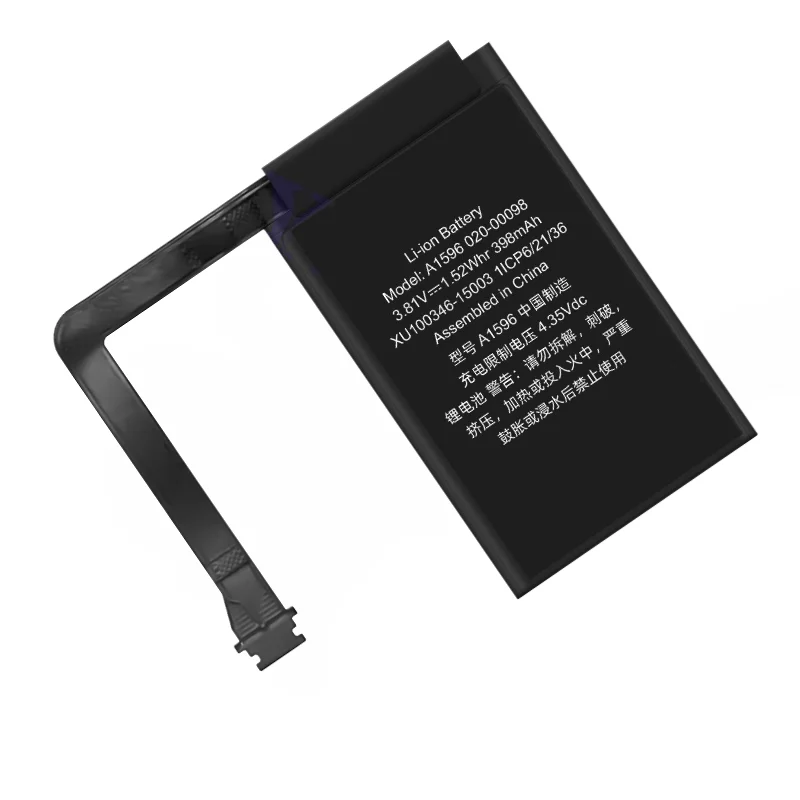 A1596 High Quality Battery 3.81V 398mAh for Apple Airpods 1st 2nd Wireless Headset Charging Compartment Box Replacement Battery