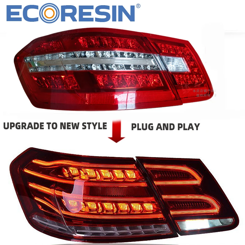 For Mercedes Benz W212 Taillight Suit For 2009-2014 Rear Light  Modify New Style Led Lamps Car Auto Part