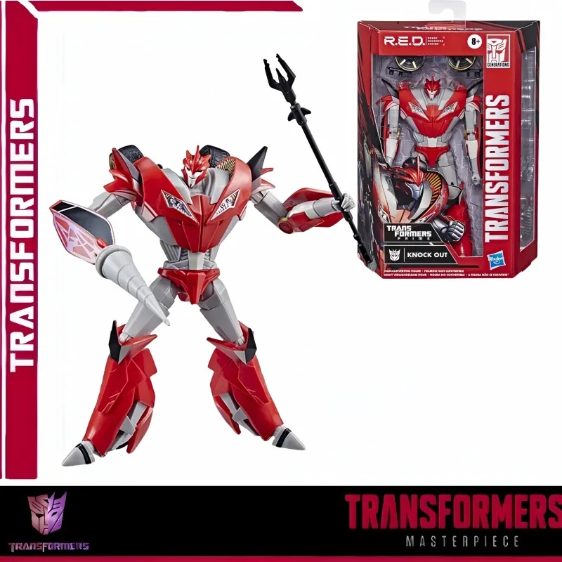 

В наличии Hasbro Transformers Toys RED Фигурки TFP Knockout Transformer Robot Boy Праздничный подарок Коллекция украшений для хобби