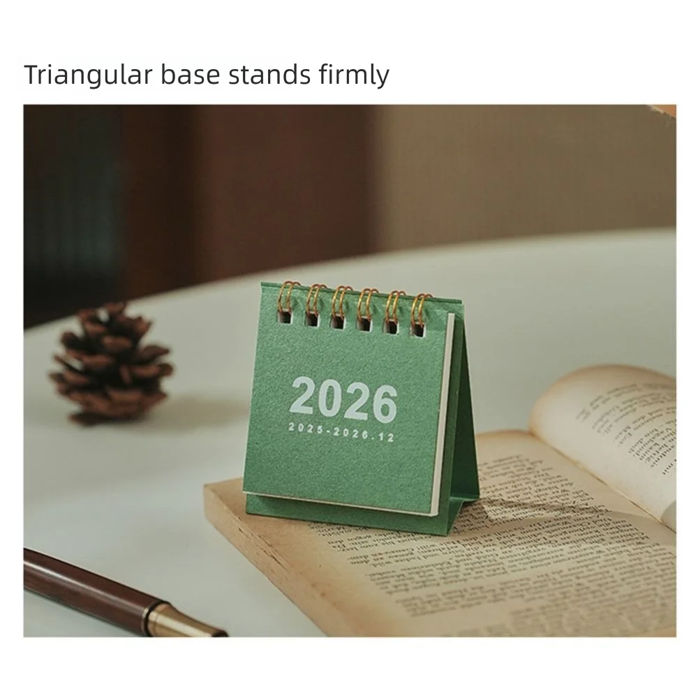 Creative Coil 2026 Desk Calendar Portable Desktop Decoration Schedule Planner Mini Calendar Gifts