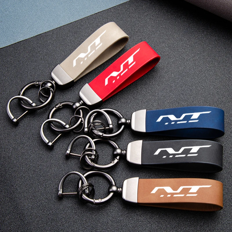 

Fantastic Skin feel leather metal keychain For Honda NT 1100 NT1100 Motorcycle accessories