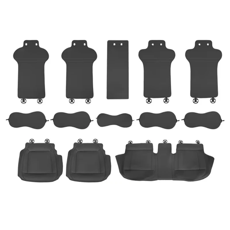 For iCAUR V27 iCAR V27 Esteo V27 Leather Full Set Seat Covers All Inclusive Car Seat Protectors All-Season Interior Accessories