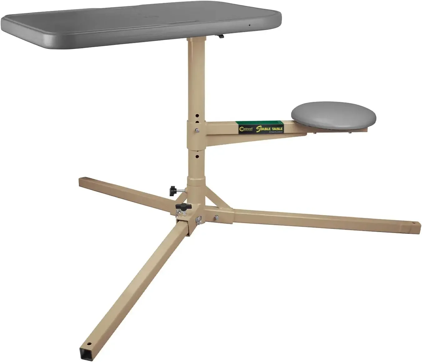 

Nordic Stable Table, 360 Degree Rotation and Weatherproof Synthetic Top and Seat for Outdoor, Shooting, Range