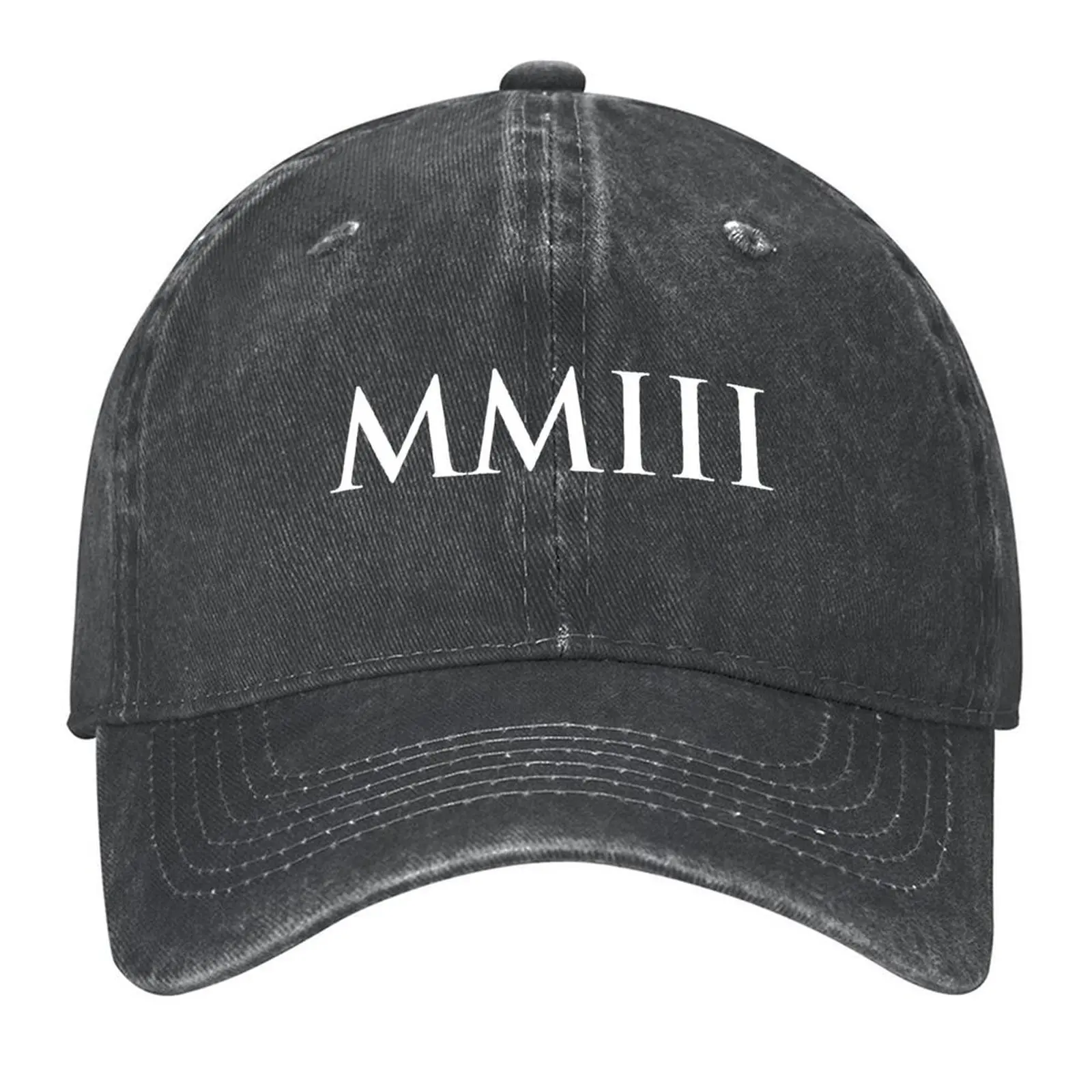 

2026 2003 MMIII (Roman Numeral) Baseball Cap Vintage Golf Cap Anime Anime Hat For Girls Men's