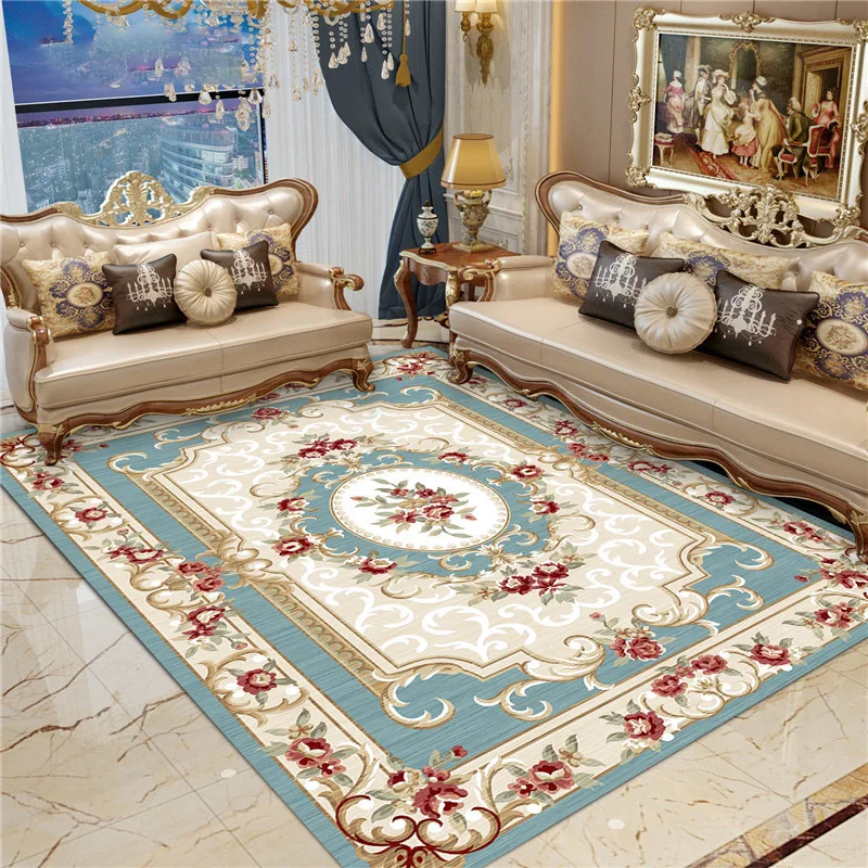 VIKAMA Bohemian Crystal Velvet Carpet Living Room Non-Slip Coffee Table Area Carpet Office Hotel Floor Mat Porch Lobby Door Mat