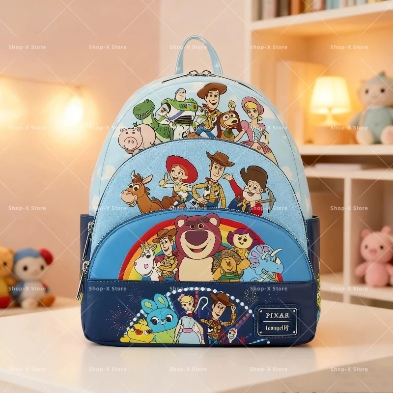 

Мини-рюкзак Pixar Toy Story — легкая сумка с 3 карманами для детей, школьная сумка с официальным персонажем фильма, подарок для мальчиков и девочек