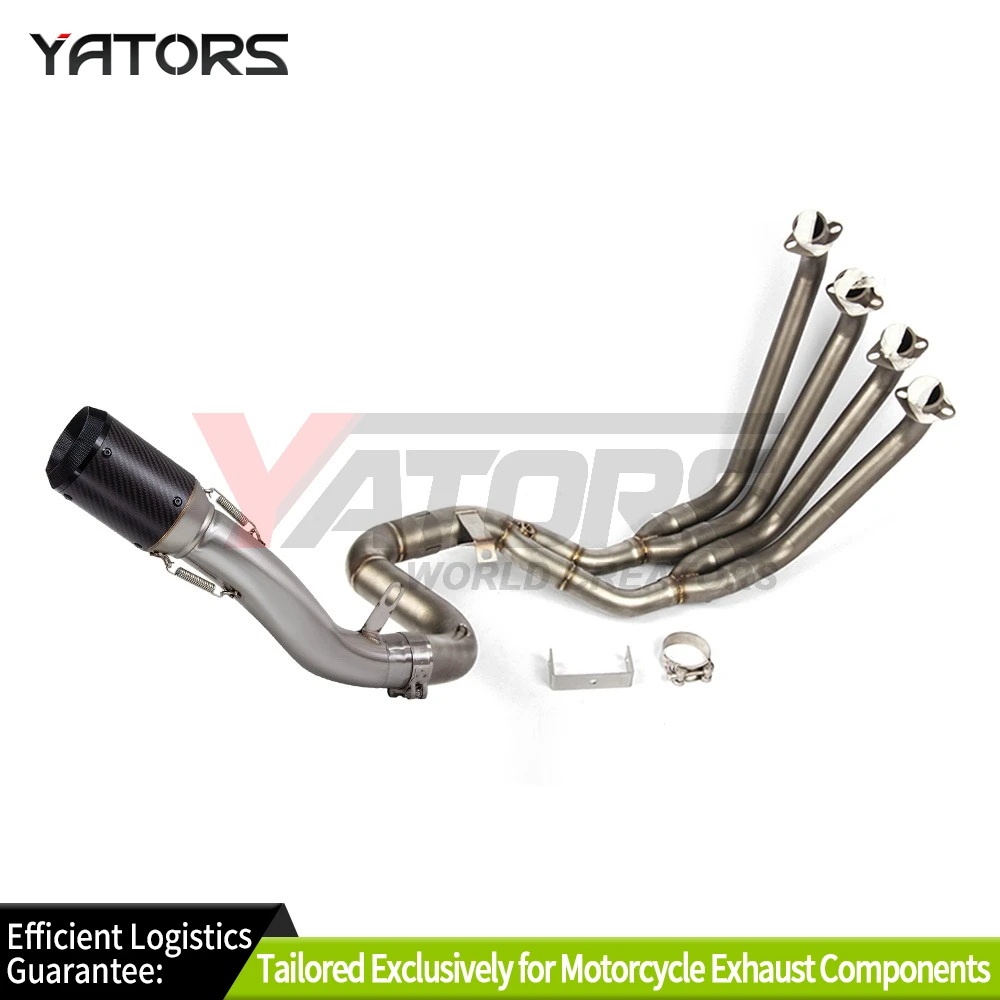 For CBR650R CBR650F CBR650 CB650F 2014-2025 Exhaust Systems Motorcycle Exhaust Tube Front Link Pipe With Two oxygen sensors