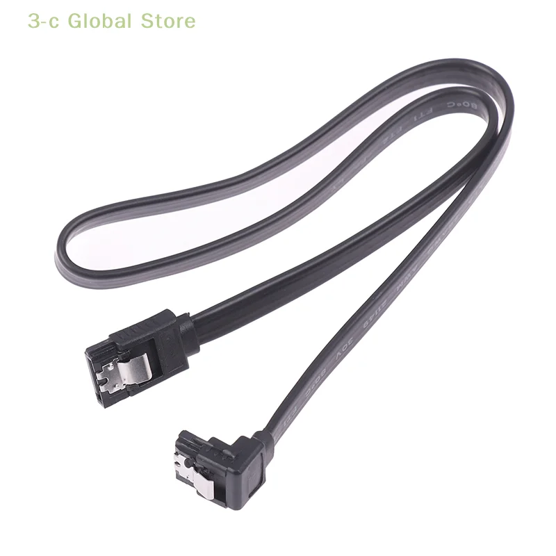 SATA III Cable For HDD CD Driver 6.0 Gbps 40cm 90 Degree Right-Angle Straight Cable With Locking Latch For SATA