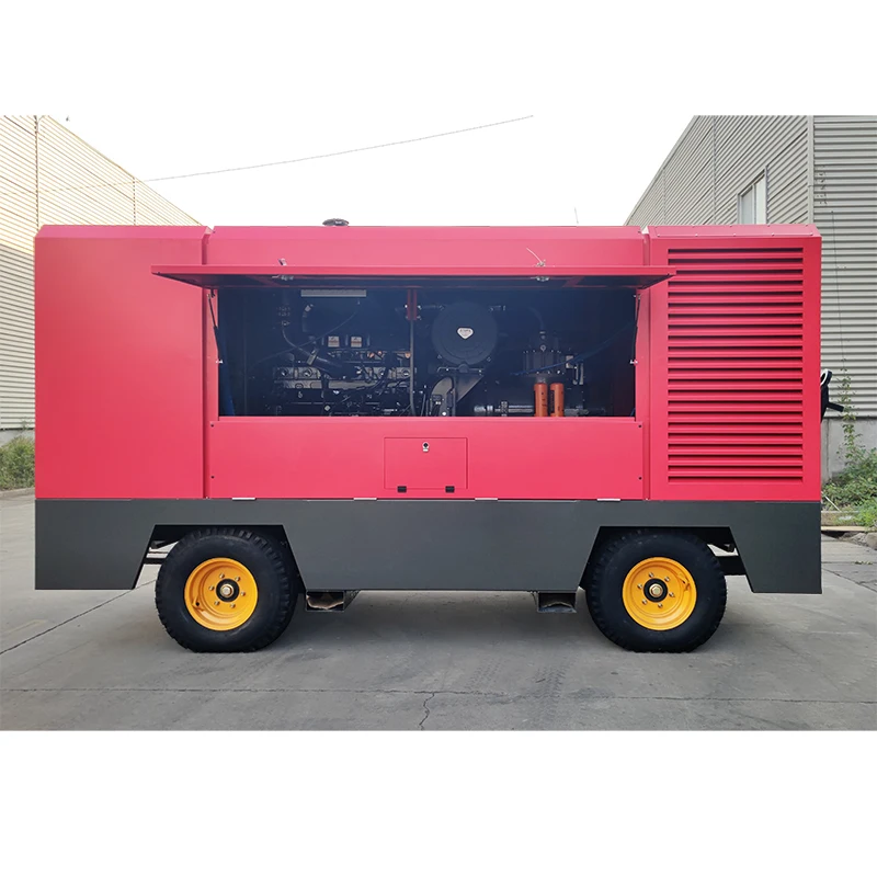 Customized Mobile Diesel Air Compressor Easy-Maintenance Diesel Compressor, Common Tool Service Design To Reduce Downtime And Co