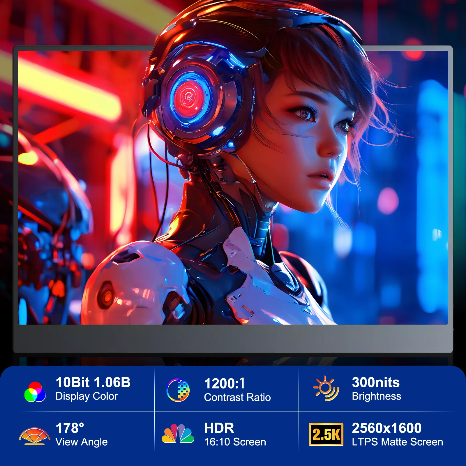 14/15.6/16inch Portable Non Touch Monitor 4K IPS Panel Secondary Display For Phone Xbox Switch PS4/ps5 Laptop Extension Screen