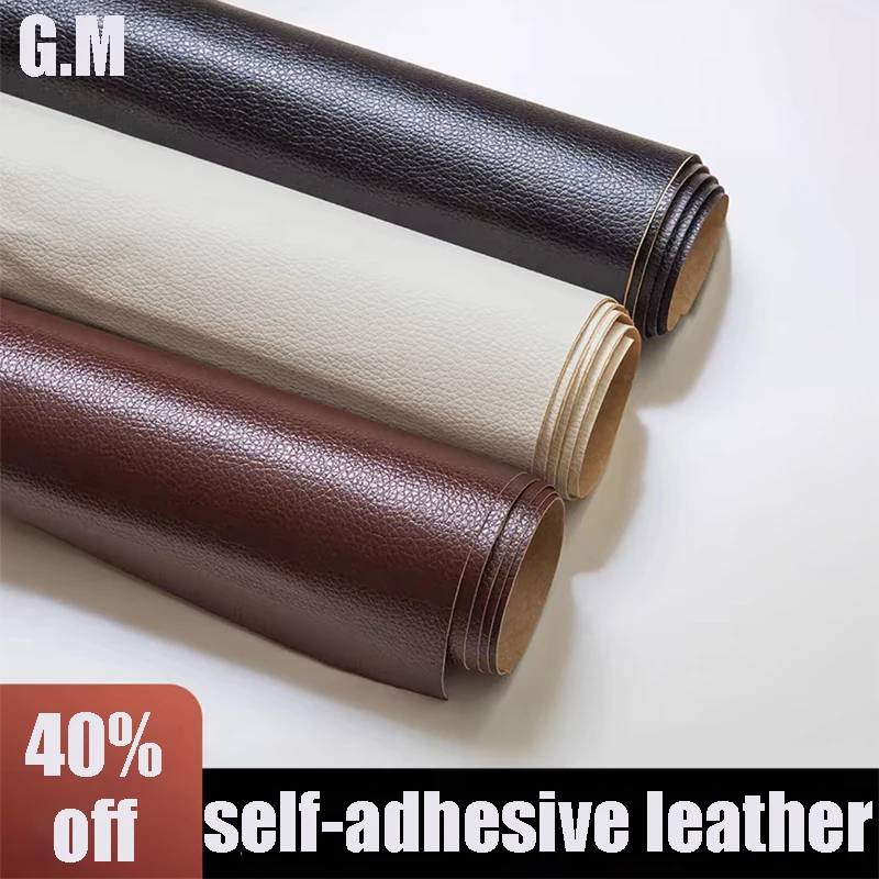 Self Adhesive Leather Patch Multicolor PU Fabric Stickercar Seat Sofa Chair Bed Repairing Patches Fix Artificial Leather Tape