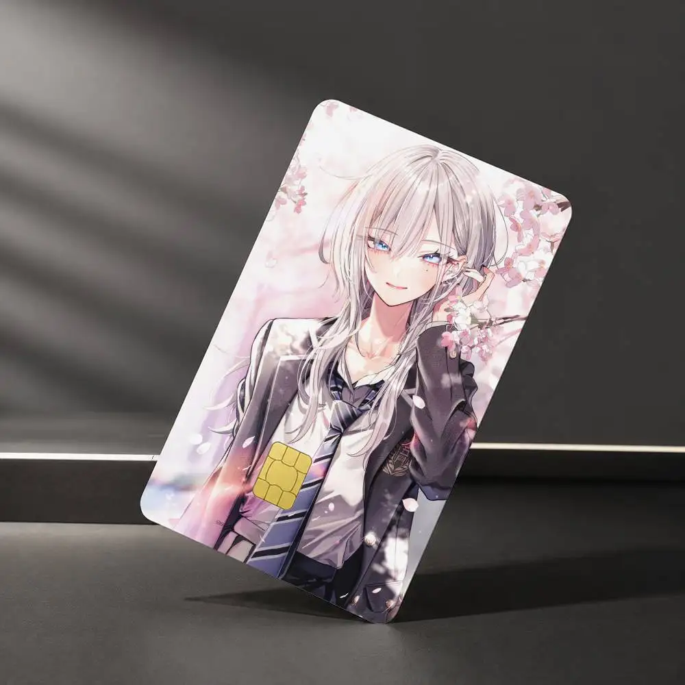 Haimiya-senpai wa Kowakute Kawaii Manga Sticker Film Tape Skin for Credit Card Debit Card Waterproof Stickers