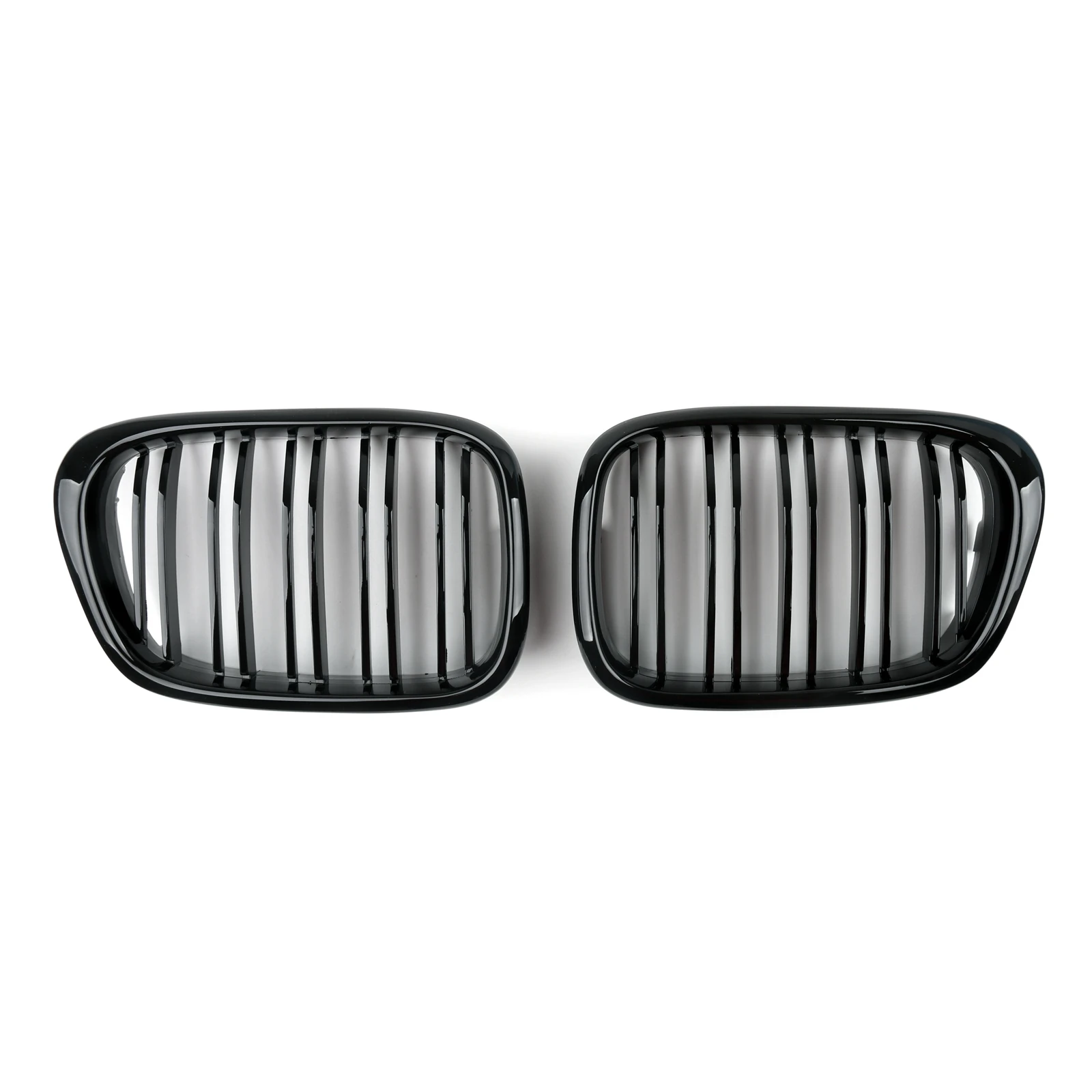 for BMW E39 5 Series Facelift Grill Black Matte Chrome Front Kidney Grille Car Tuning Body Kit