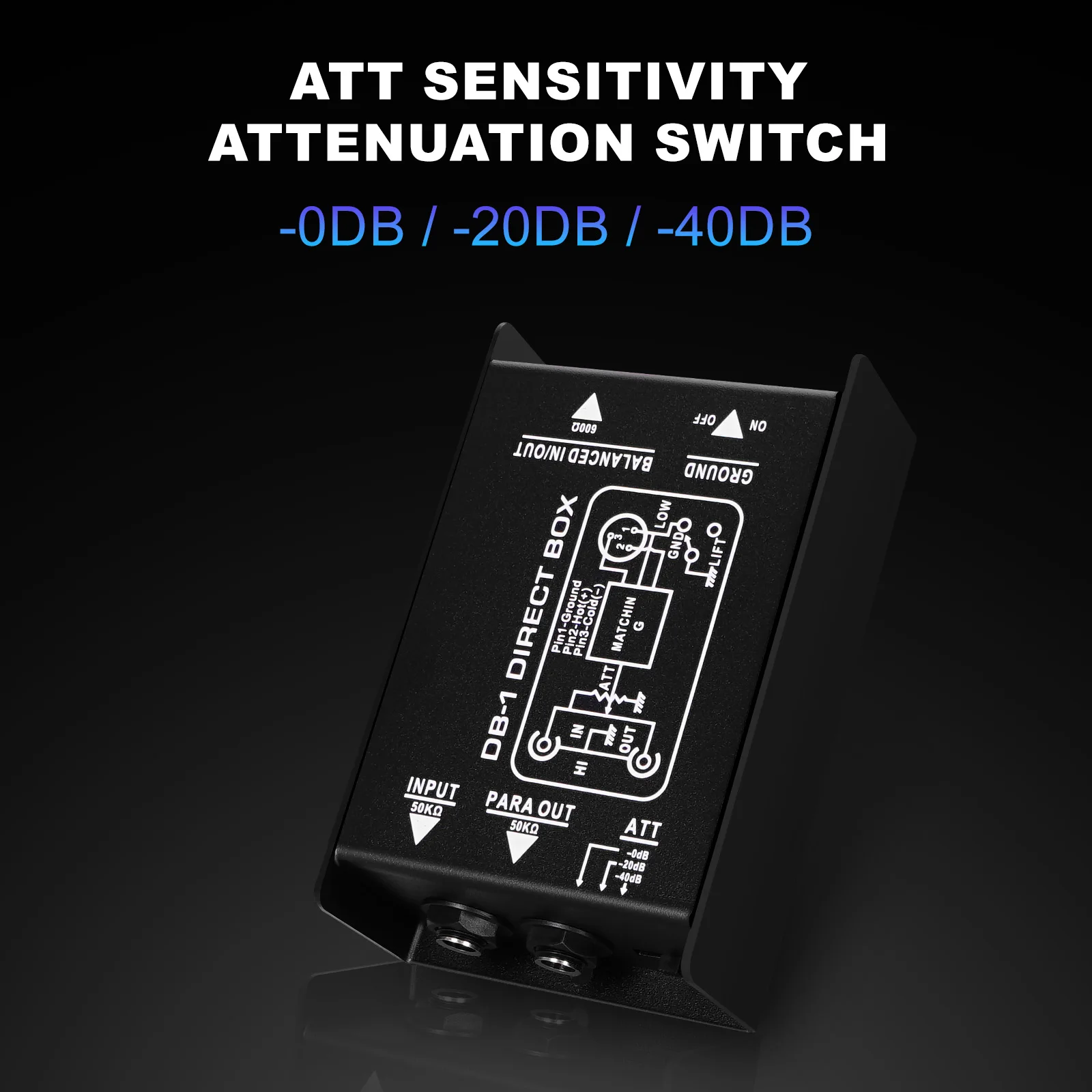 DB-1 Impedance Converter DI Box Stage Effector DI DI Box