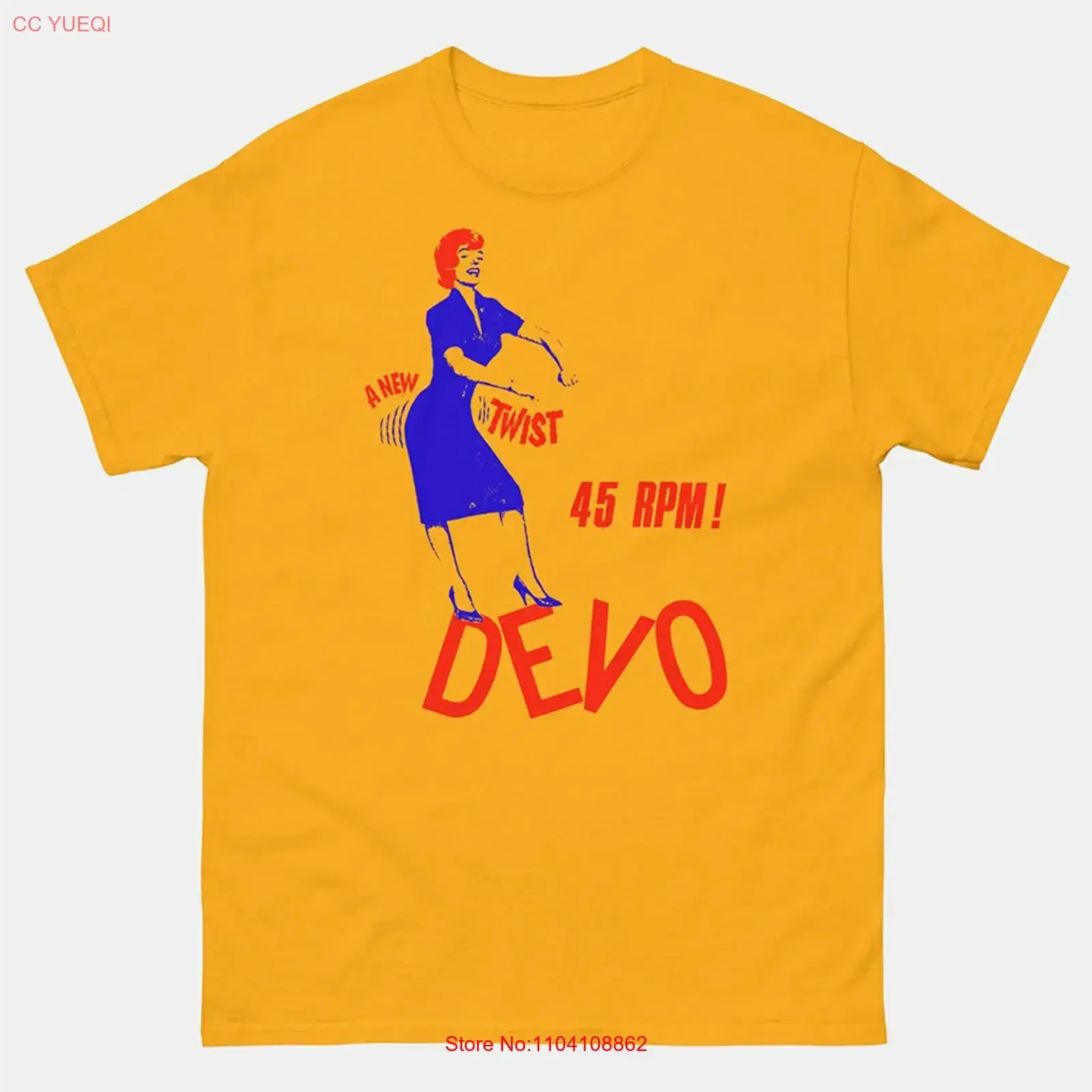 

Футболка DEVO Band A New Twist, желтая, все размеры от S до 45XL, JA728, винтажная, с эффектом потертости, универсальная, мужская, повседневная, с графическим принтом, уличная мода