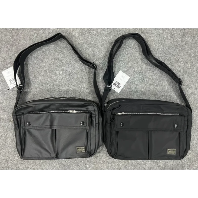 

Porter Nylon Messenger Bag Crossbody Shoulder Bag Large Capacity Waterproof Multi Pocket Casual Daily Travel Outdoor Storage Bag