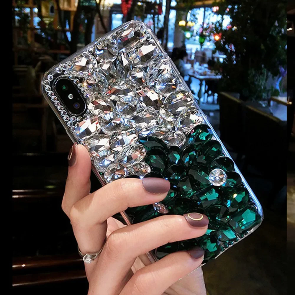 Fashion Crystal Diamond Cover for OPPO A98 A96 A95 A94 A93 A92S A91 A83 A79 A78 A77 A74 A73 A71 A60 A59 A58 A57 A77 Custom Case