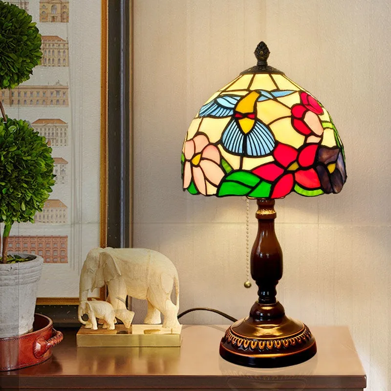 American desk lamp Bedroom bedside lamp High sense retro home light luxury simple romantic sleep night light