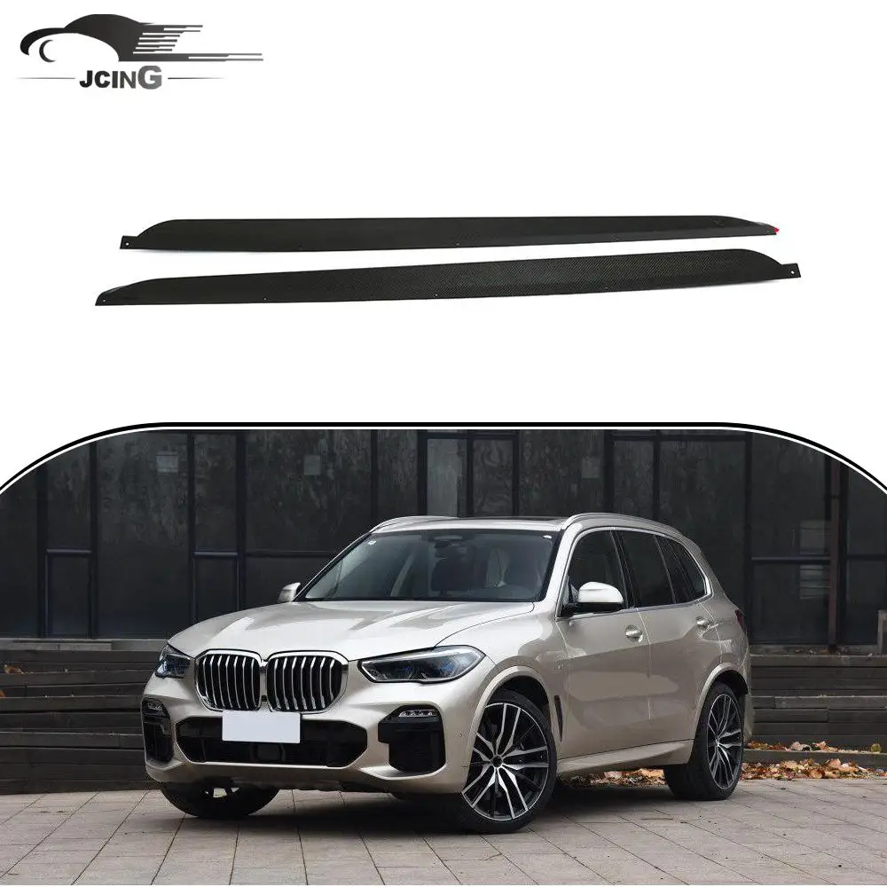 

For BMW X5 G05 M Sport SUV 2019UP Carbon Fiber Side Skirts Door Rocker Panels Extension Lip