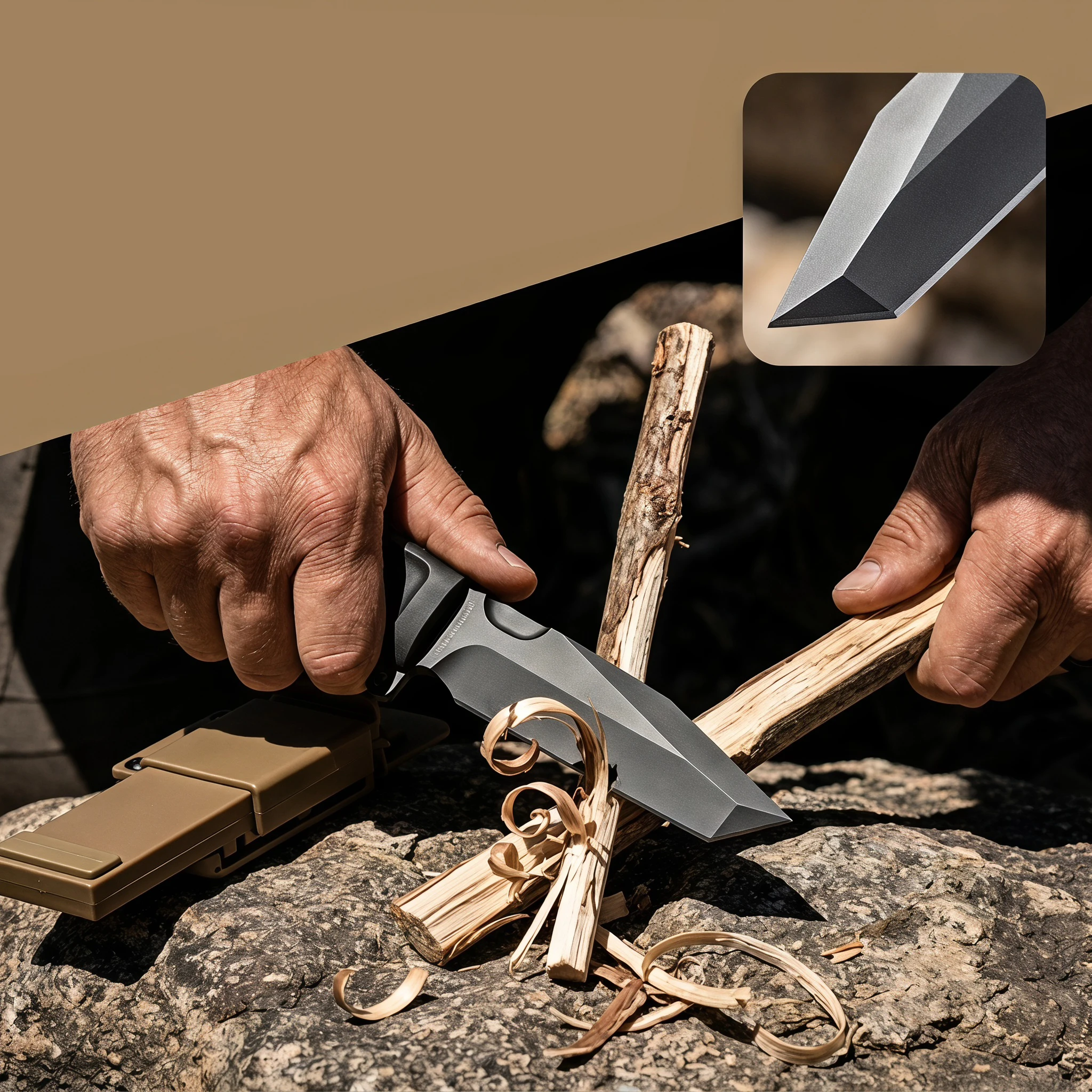 Cuchillo multifuncional para c - Bushcraft Knife Fixed reseña y precio