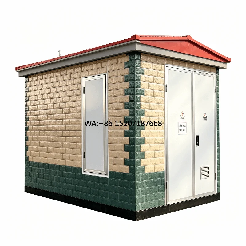 Galvanized Steel High/Low Voltage (35kV/10kV) IP23D Power Distribution Solar Power Plant Substation Box for Industrial Park with