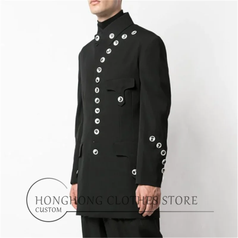 2025 Original design men's spring and autumn slim multi-button suit high quality custom size business casual coat