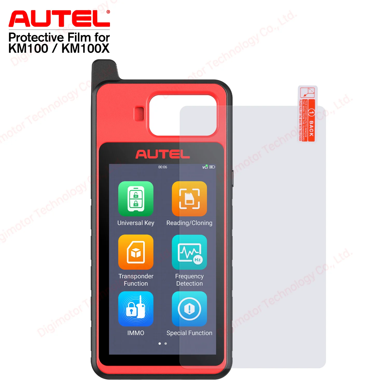 Autel Protective Film, Screen Protector Replacement, Compatible MaxiIM KM100/KM100X