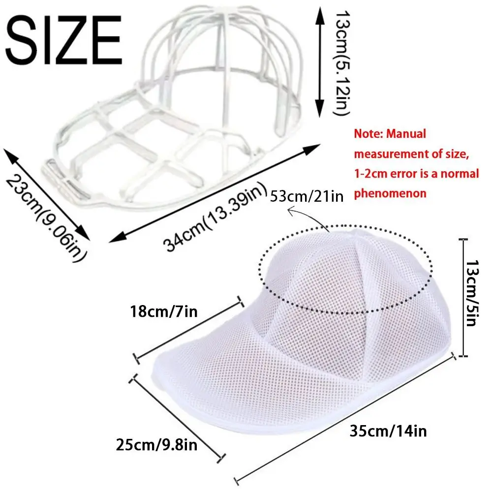 Anti-Deformation Baseball Hat Washers Dishwasher Safe Sturdy Cap Cleaner Laundry Bag Washer Frame with Hat Rack