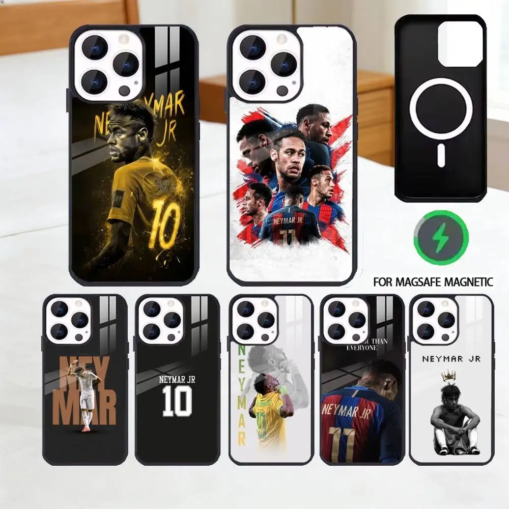 

Football 10 For N-NeYmAr Phone Case For iPhone 17 16 15 14 13 12 Pro Max Plus for Magsafe Mirror Wireless Magnetic Cover