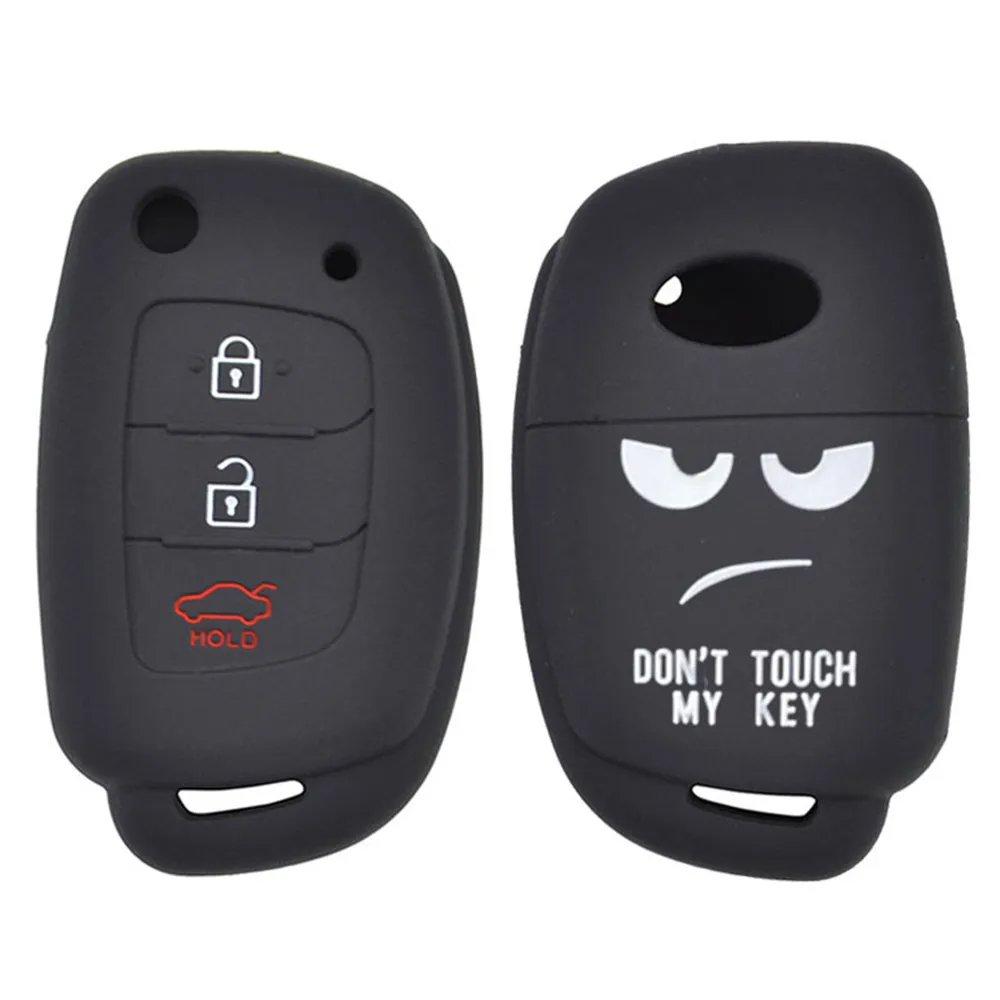 For Hyundai Creta I20 Tucson Elantra Santa fe Silicone Remote Key Case Fob Shell Cover Skin Jacket Sleeve 2016 2017 2018 2019