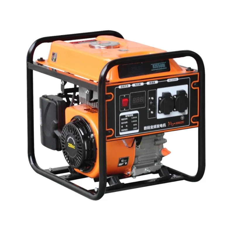 YHS 3kw 5kw 9kw Dual Fuel Diesel Generators Electric Start Mini Portable Durable Power Back up Open Type Generator