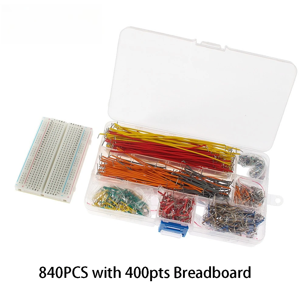 140/840PCS MB-102 400 Points Solderless PCB Breadboard Cable DIY Kit Breadboard Jumper Wires  for Bus Test Circuit Board