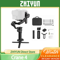 ZHIYUN Crane 4 3-axis Handheld Gimbal Camera Stabilizer Bluetooth Controlled Portrait Shooting  for SONY Nikon Canon DSLR Camera