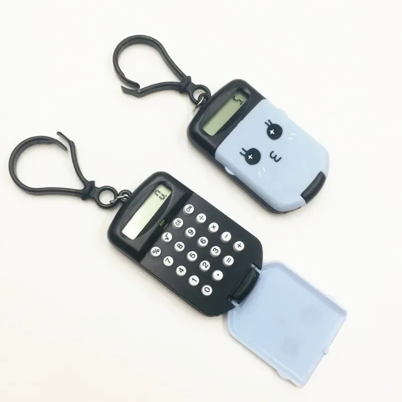 Portable Calculator Pocket Size Creative Keychain Calculator Office Supplies Kawaii Mini Calculator Display Office Supplies