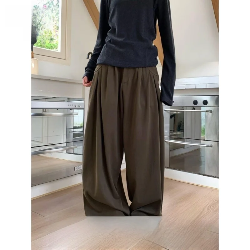 

Casual Harlan Wide Leg Pants Men Women Loose Fit Drapey Harlan Trousers Autumn New Sle Couple Pants Harlan Sle Pants
