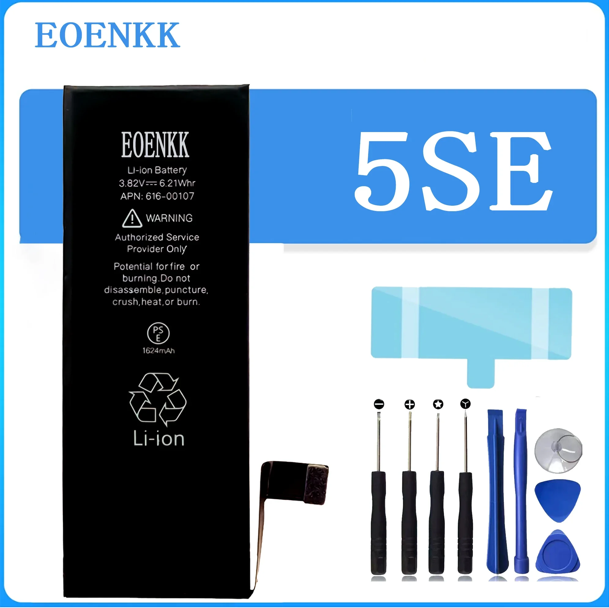 EOENKK Replacement battery for IPHONE 5SE SE 2016 1st large capacity 1624mAh mobile phone batteries for iphone 11 100set battery adhesive strip sticker