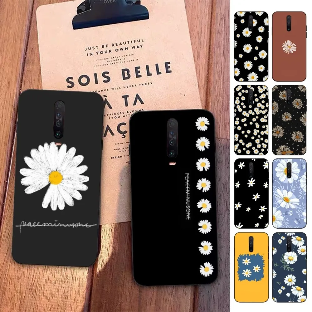 Fashion Fresh Little Daisy Flower Phone Case For Redmi 5 6 7 8 9 10 plus pro 6 7 8 9 A GO K20 K30 K40 pro plus F3 Fundas