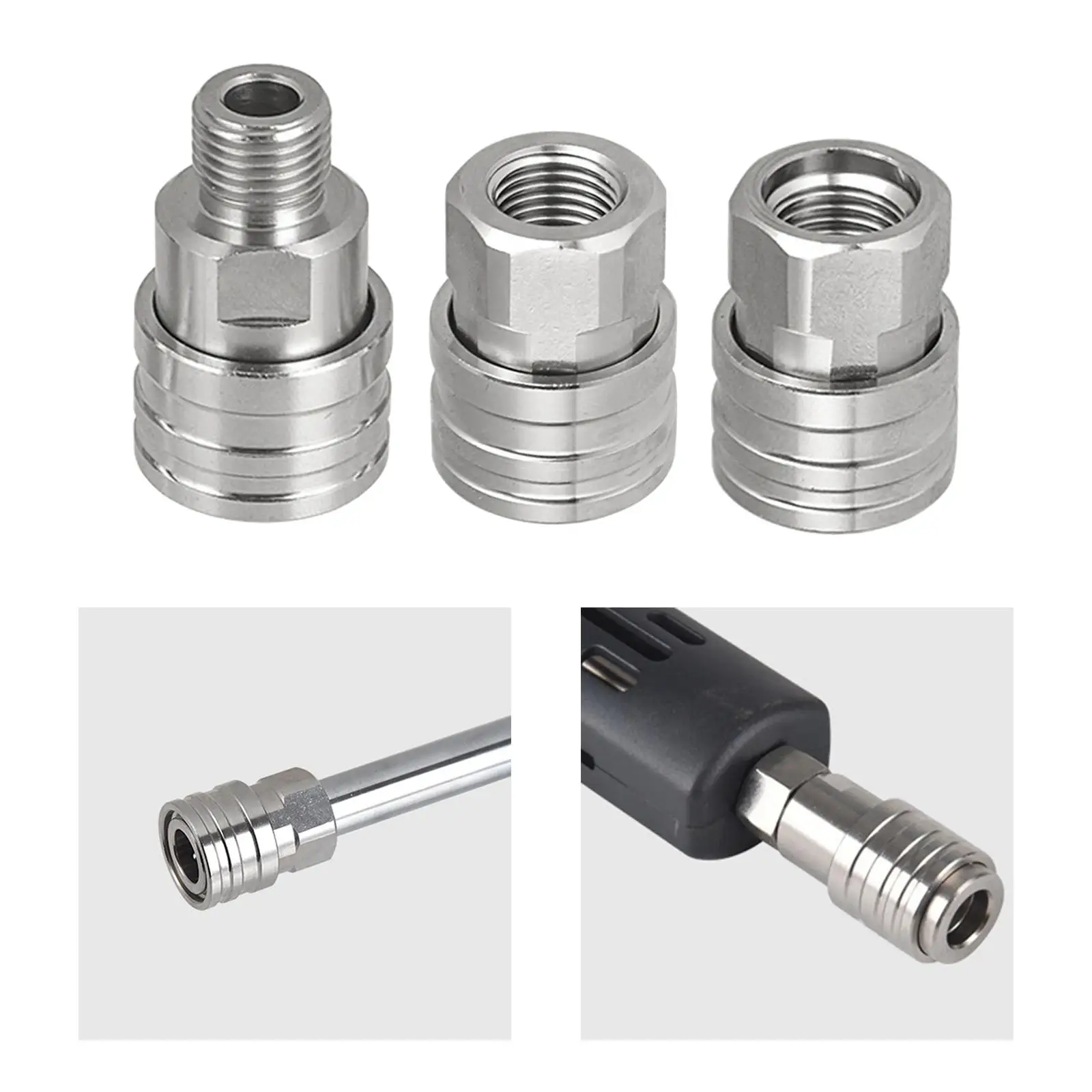 

Быстрый разъем для мойки высокого давления, адаптер из нержавеющей стали 5000 фунтов на квадратный дюйм, сверхмощный